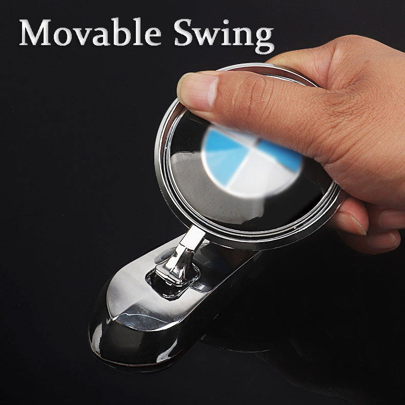 BMW movable swing hood logo - 3D metal emblem with flexible movement for car bonnet customization