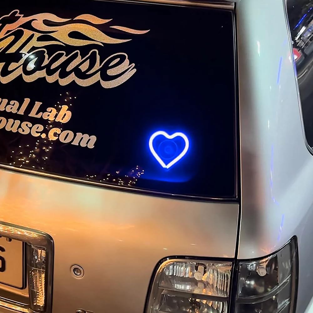 Car LED ambient light, triangular window light (blue heart pattern) - VelosoleCar LED ambient light, triangular window light (blue heart pattern)car - accessories